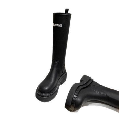Damenstiefel Hoch Modisch Strapazierfähig Winter
