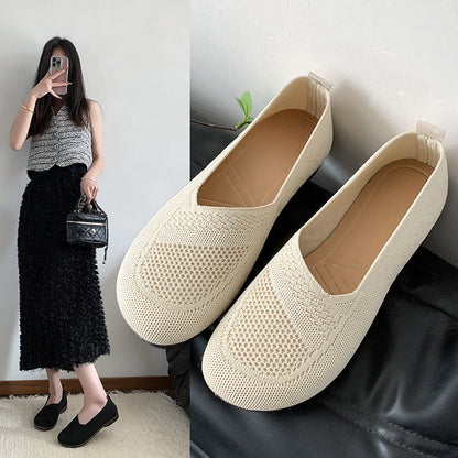 Ballerinas Damen Atmungsaktiv Elastisch Bequem