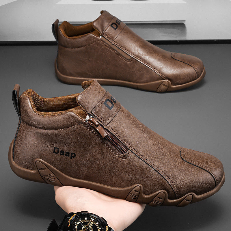 Damen Sneaker Modisch mit Reißverschluss Praktisch