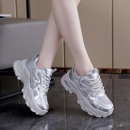 Damen Laufschuhe Leicht Mesh Sneaker mit Dämpfung