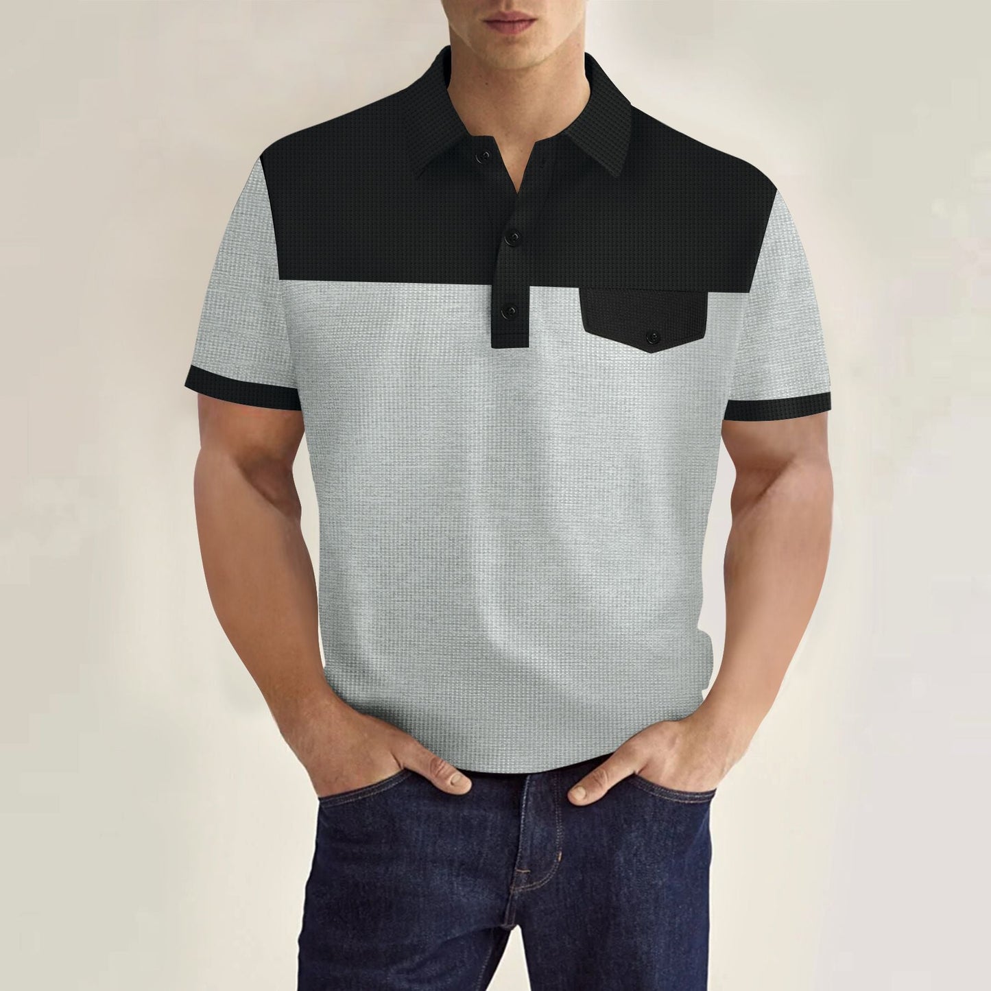 Herren Polohemd Slim Fit Gestreift Modern - BerlinGlamour