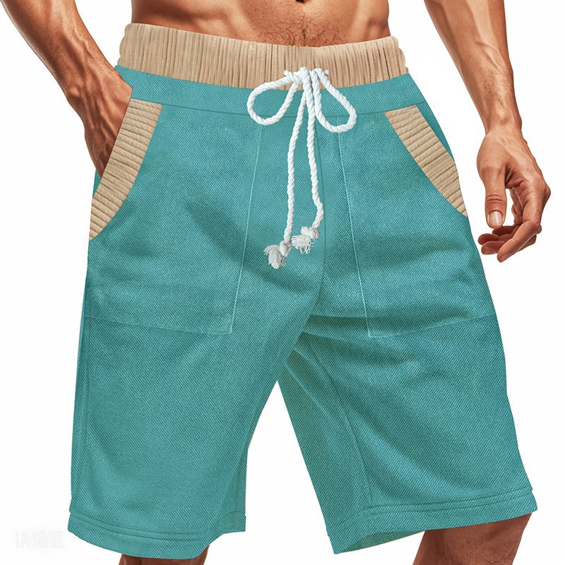 Herren Shorts Lockere Freizeitshorts mit Taschen Sommer