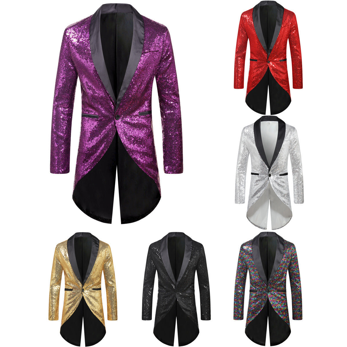 Maßgeschneiderter Herren Blazer mit Pailletten Luxus Design - BerlinGlamour