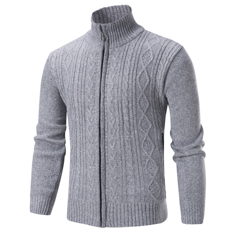 Herren Strickpullover Stehkragen Modern Trendy