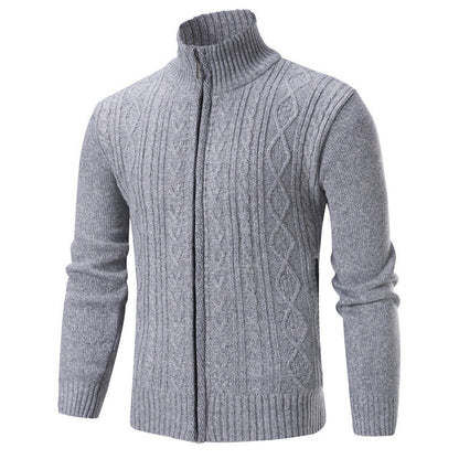 Herren Strickpullover Stehkragen Modern Trendy