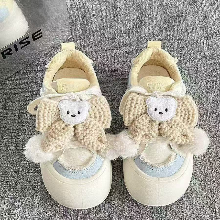 Damen Sneaker Kuschelig Verspielt Frauen Schuhe