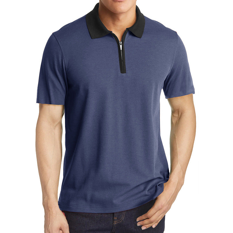 Herren Poloshirt Sportlich Kurzarm mit Strukturkragen Modern