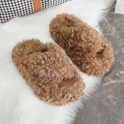 Damen Hausschuhe Flauschig Warm Weich
