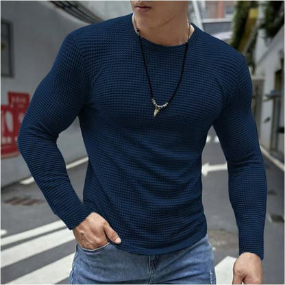 Herren Langarmshirt BerlinGlamour aus strukturiertem Stoff