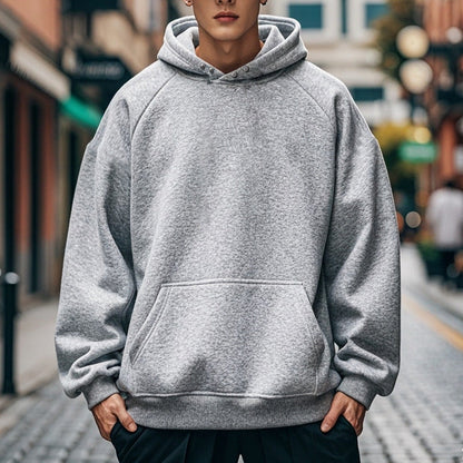 Herren Kapuzenpullover Großzügig Strukturiert Modern