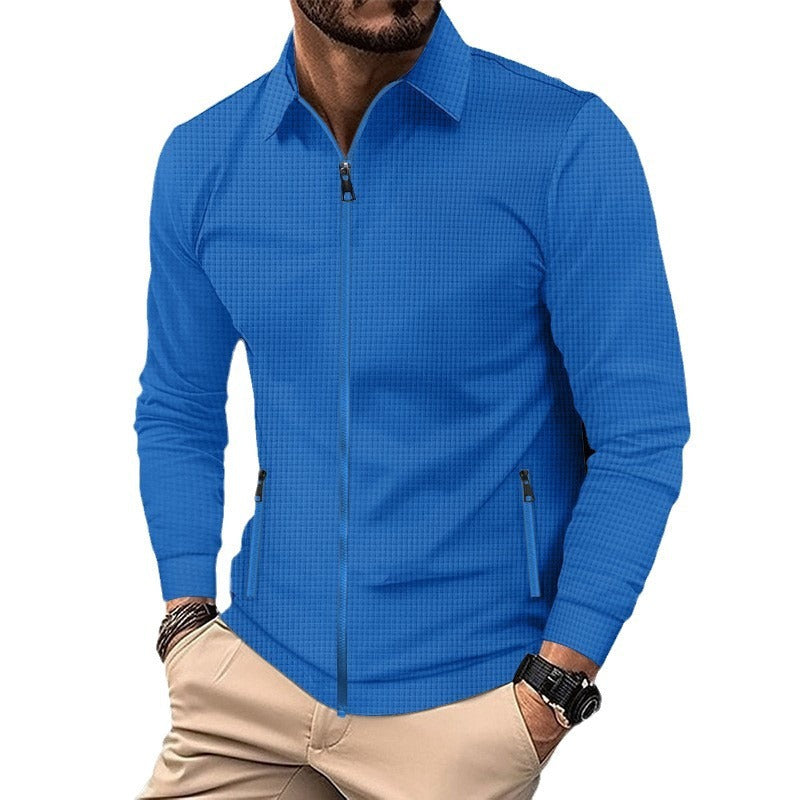 Herren Freizeitjacke Elegant Reißverschluss Modern