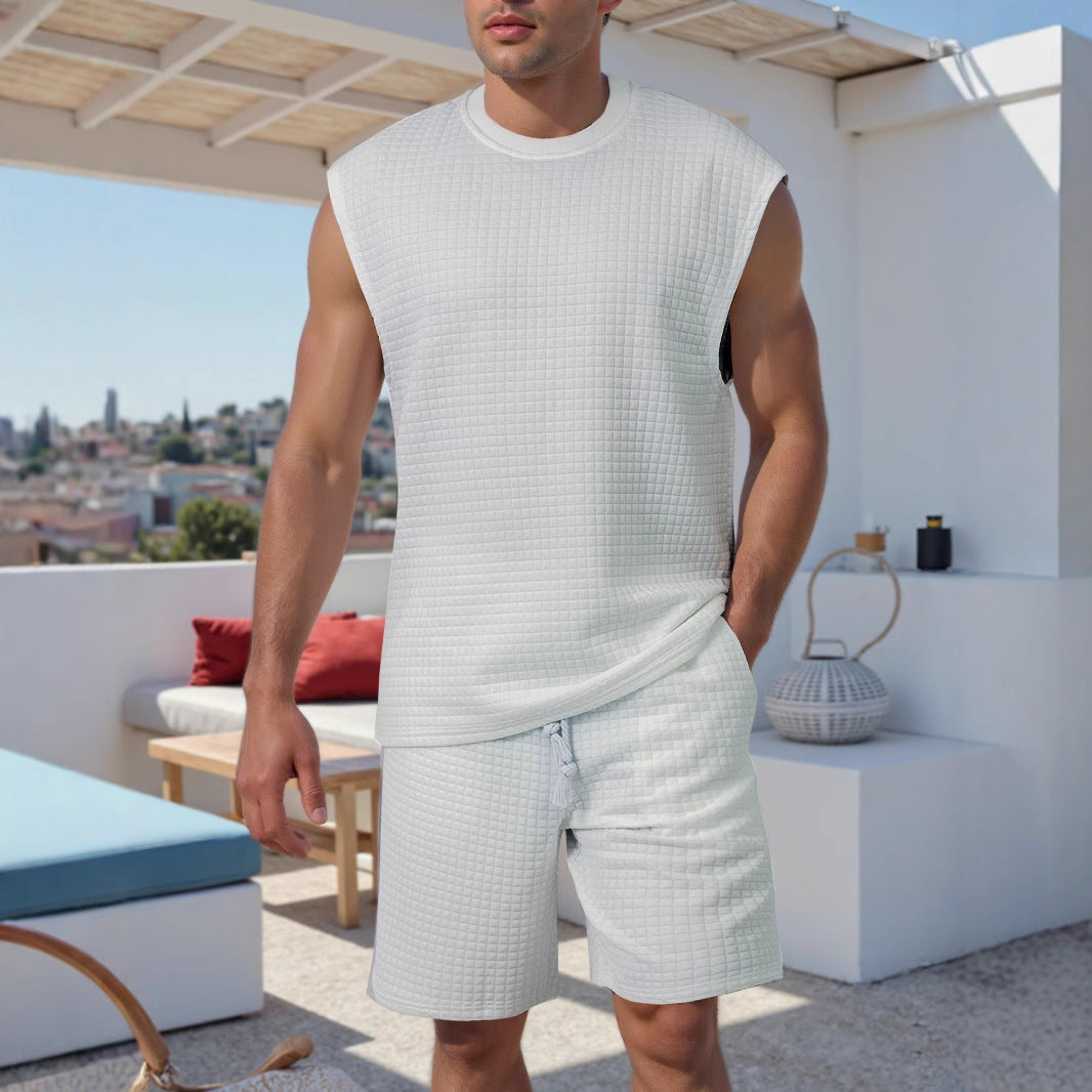 Herren Kurzarm Set Atmungsaktiv Sportlich Casual - BerlinGlamour