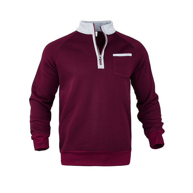 Herren Sweatshirt Feuchtigkeitsregulierend Mit Reißverschluss