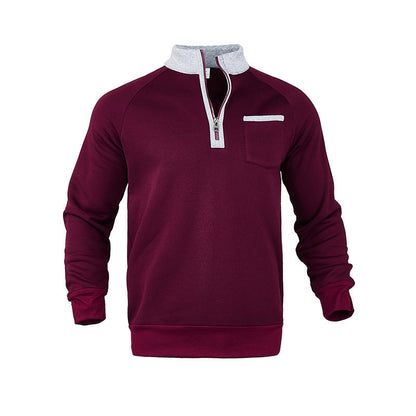 Herren Sweatshirt Feuchtigkeitsregulierend Mit Reißverschluss