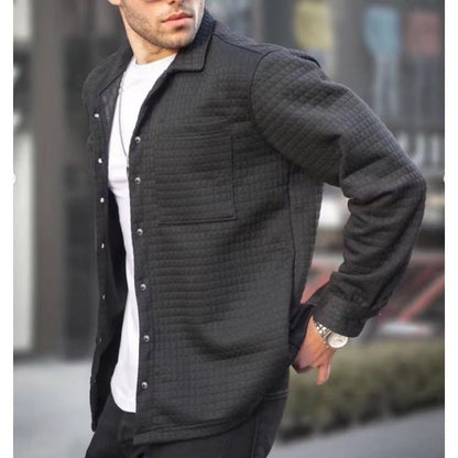 Herren Steppjacke Warm mit Brusttasche Modern