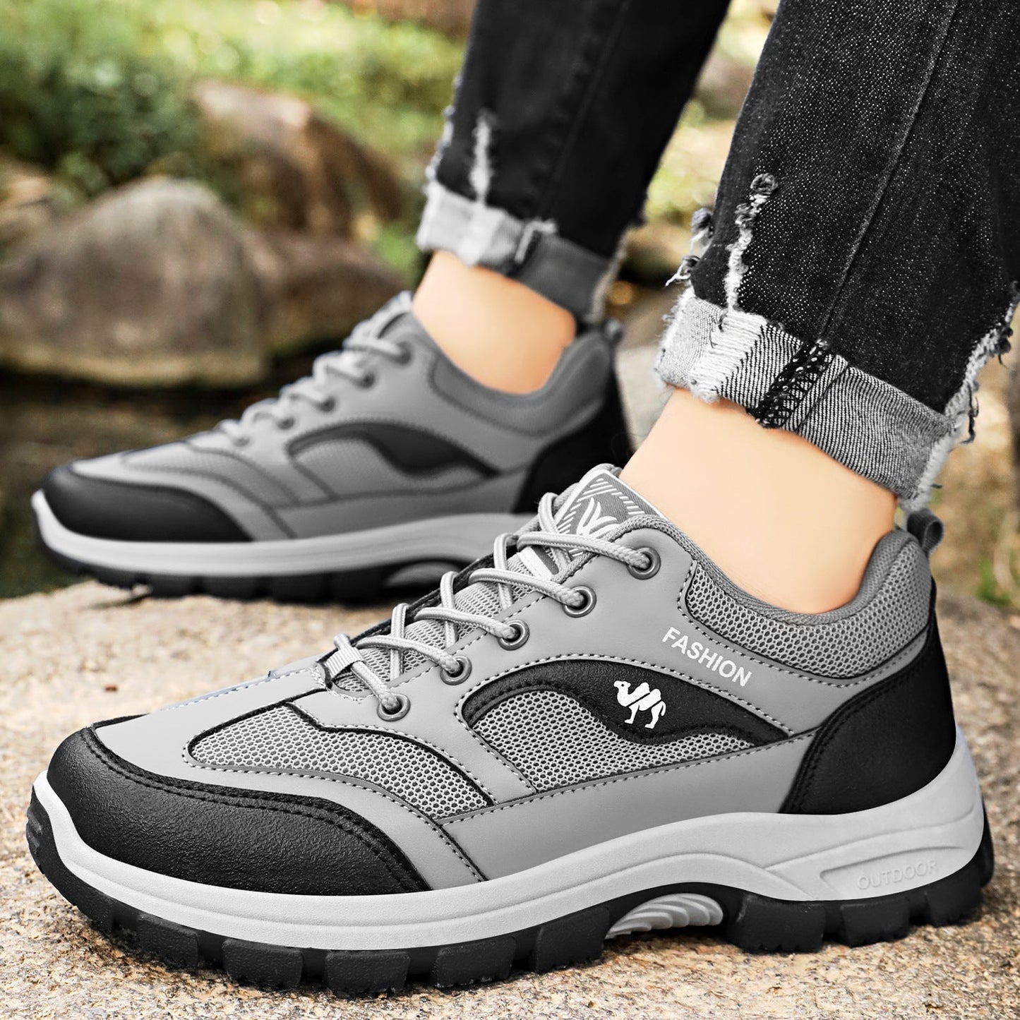 Wanderstiefel Damen Sportlich Atmungsaktiv Größe 36-42