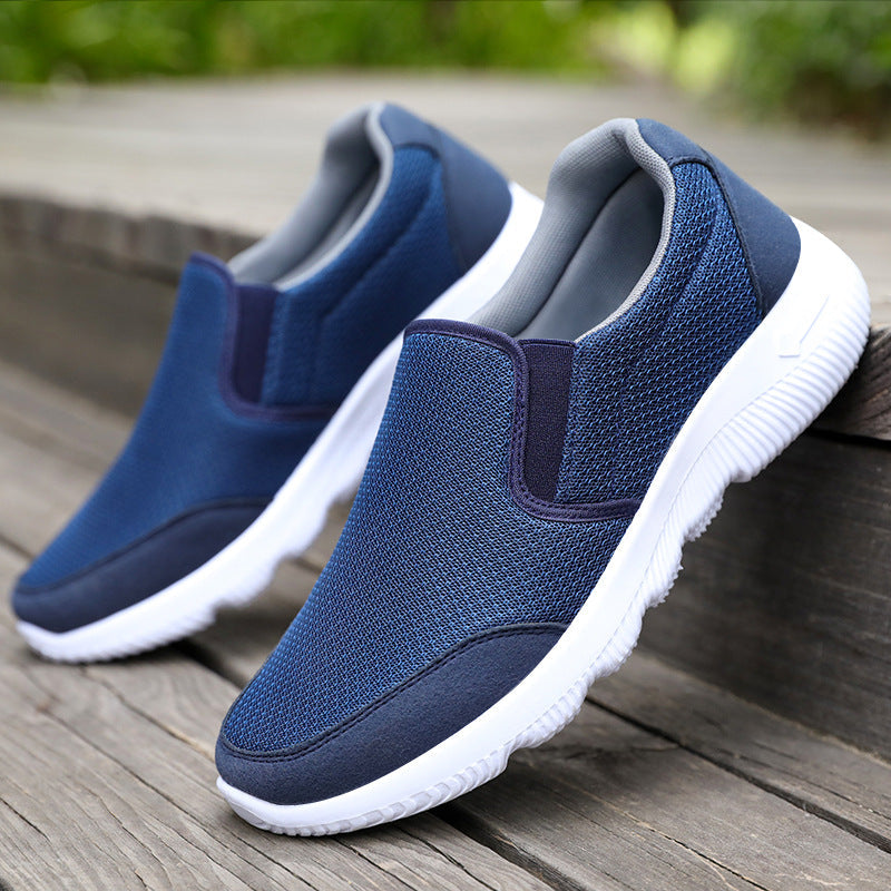 Damen Freizeitschuhe Bequem Slip-On Atmungsaktiv Netzschnürer - BerlinGlamour