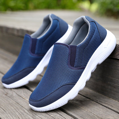 Damen Freizeitschuhe Bequem Slip-On Atmungsaktiv Netzschnürer - BerlinGlamour