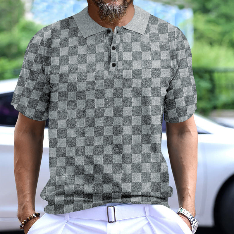 Herren Polo-Shirt Modern mit Struktur und Komfort-Kragen