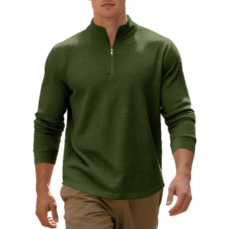 Herren Thermo Pullover Stehkragen Hochwertig Warm