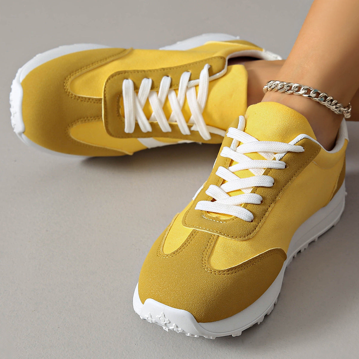 Damen Sneaker Sportlich ModeSchuhe Weiße