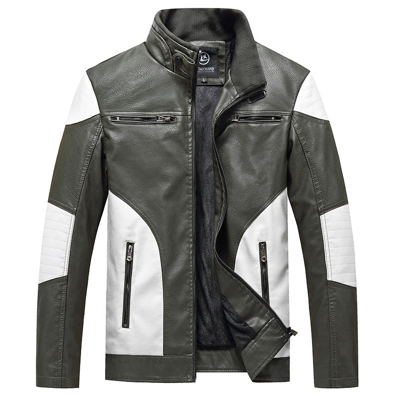 Lederjacke Herren Leder Schwarz Elegant