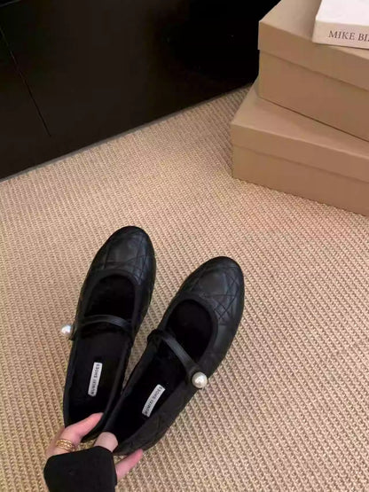 Damen Ballerinas Elegante Schuhe Klassisch Mit Zierborte