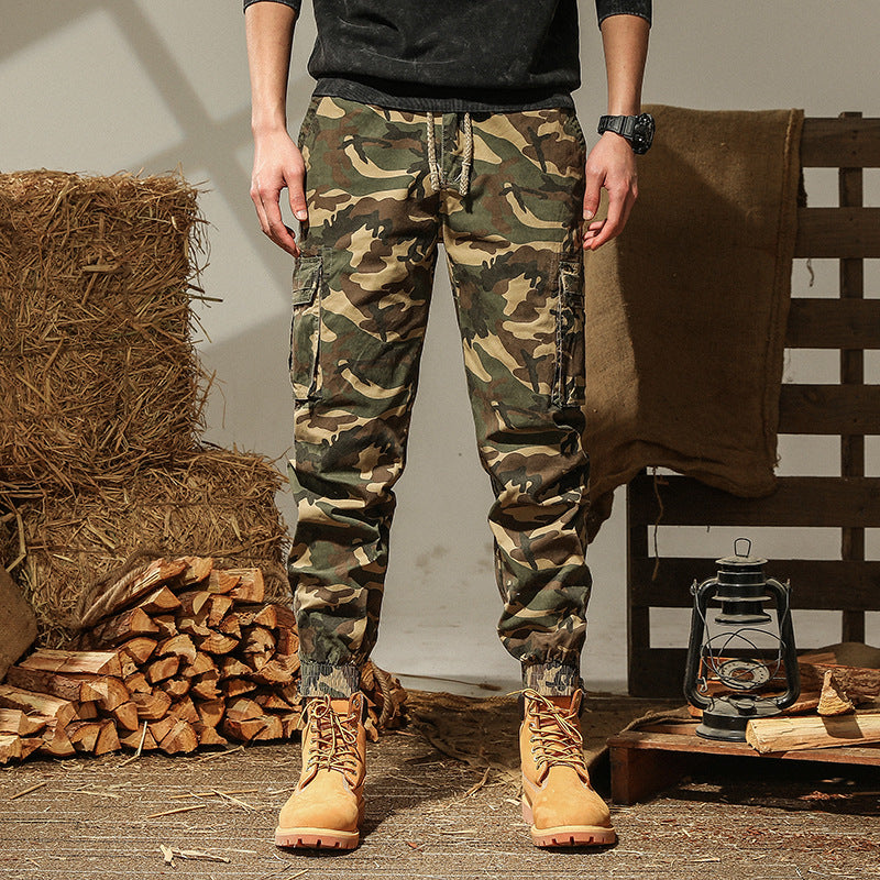 Herren Cargohose Camouflage Elastisch Praktisch