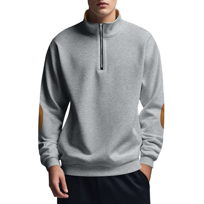Herren Pullover Funktional Reißverschluss Kragen Hoch