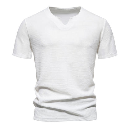 Herren T-Shirt Kurzarm Modern V-Ausschnitt Atmungsaktiv