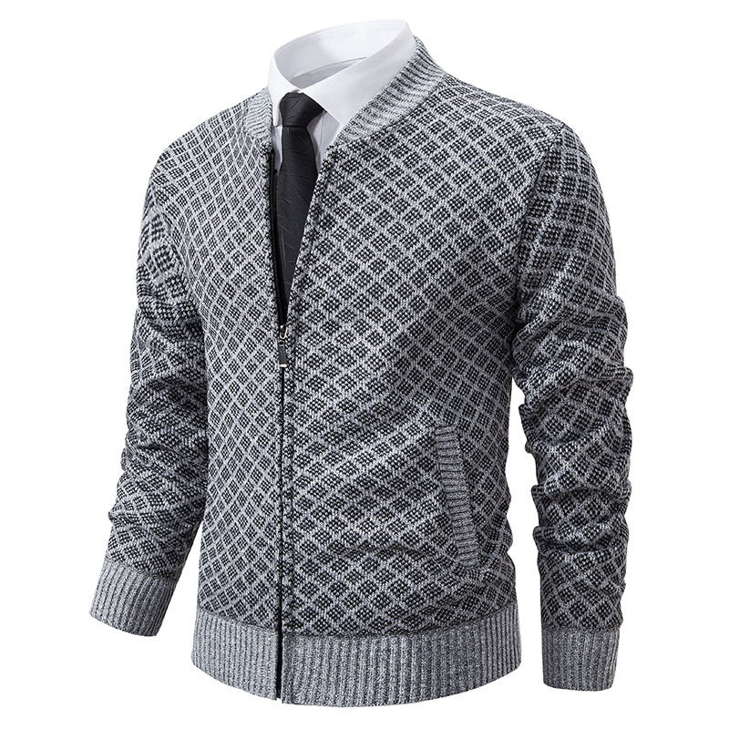 Herren Strickblazer Modern mit Feinmuster - BerlinGlamour