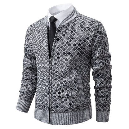 Herren Strickblazer Modern mit Feinmuster - BerlinGlamour