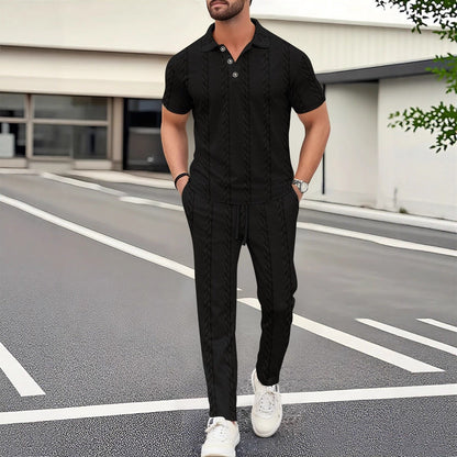Herren Freizeitanzug Bequem Jogginghose Sportlich Modern