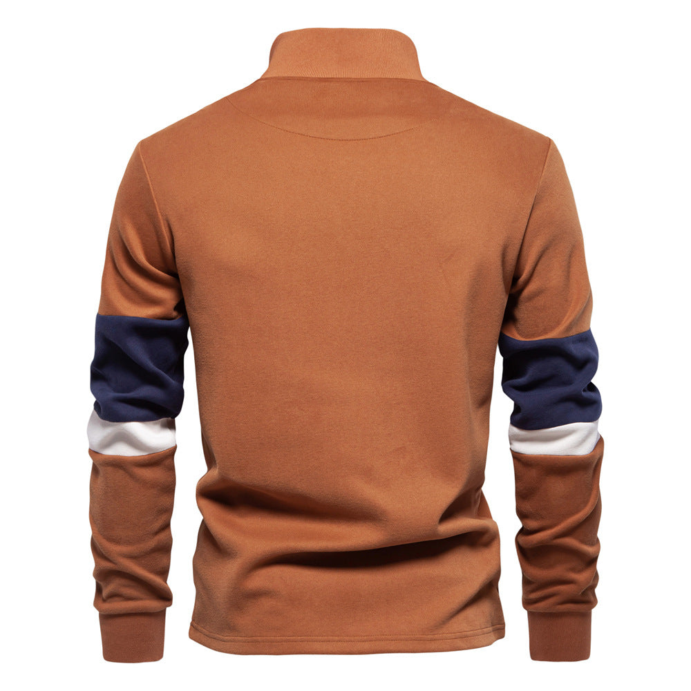 Herren Pullover Stehkragen Sportlich Modern