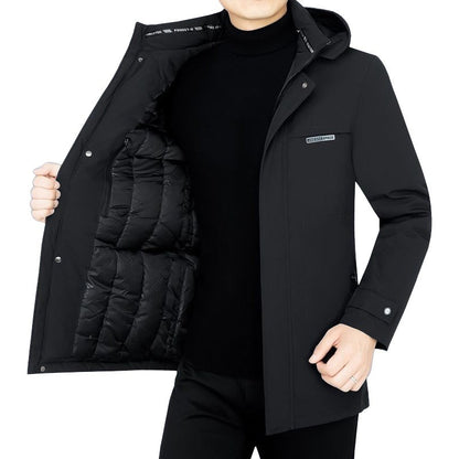 Herren Wasserabweisende Wattierte Winterjacke