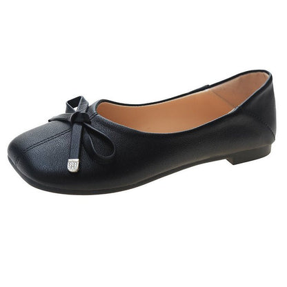 Damen Ballerinas Rutschfest mit Schleifen Detail Elegante Schuhe