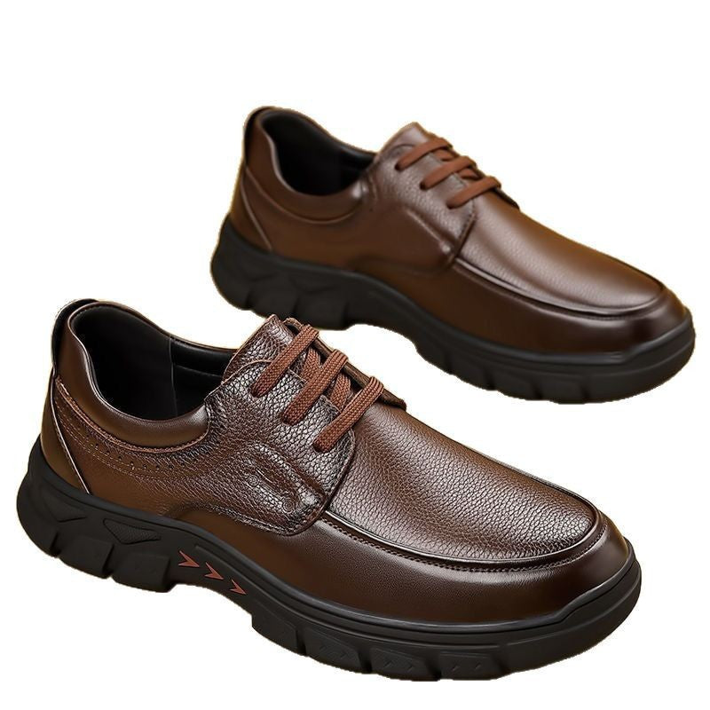 Damen Schnürschuhe Leder Modisch Hochwertig