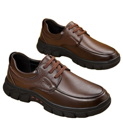 Damen Schnürschuhe Leder Modisch Hochwertig