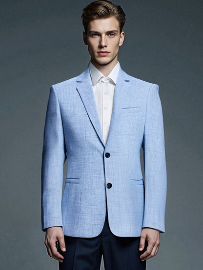 Herren Blazer Slim Fit Strukturiert Modern