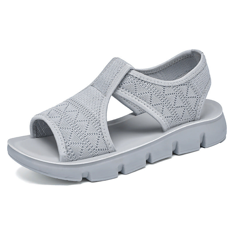 Damen Sandalen Bequem Elastisch Rutschfest