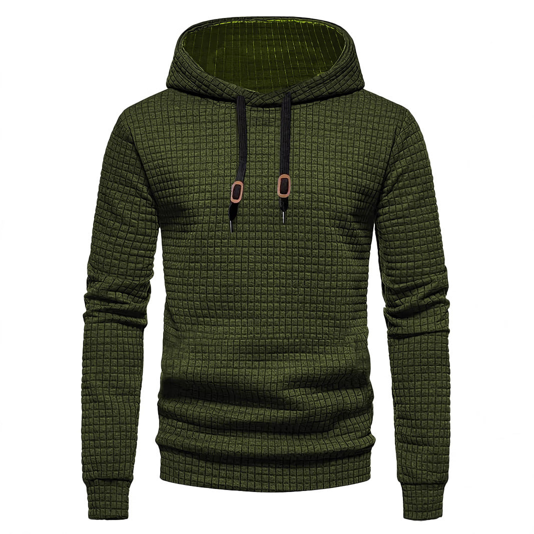 Herren Hoodie Modern Hochkragen Strukturiert