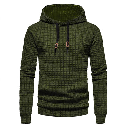 Herren Hoodie Modern Hochkragen Strukturiert