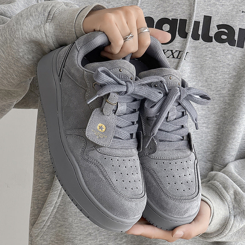 Damen Sneaker Sportlich Veloursleder Sohlendämpfung - BerlinGlamour