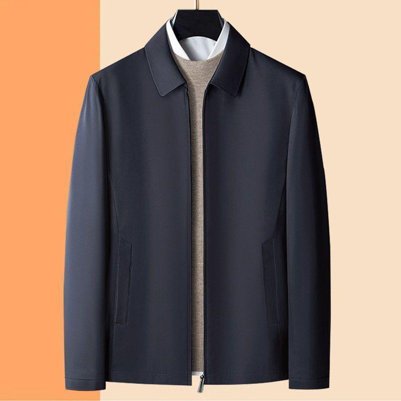 Herren Übergangsjacke Winddicht Elegant Schwarz - BerlinGlamour