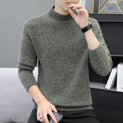 Herren Rollkragenpullover Weich Warm Strick Pullover
