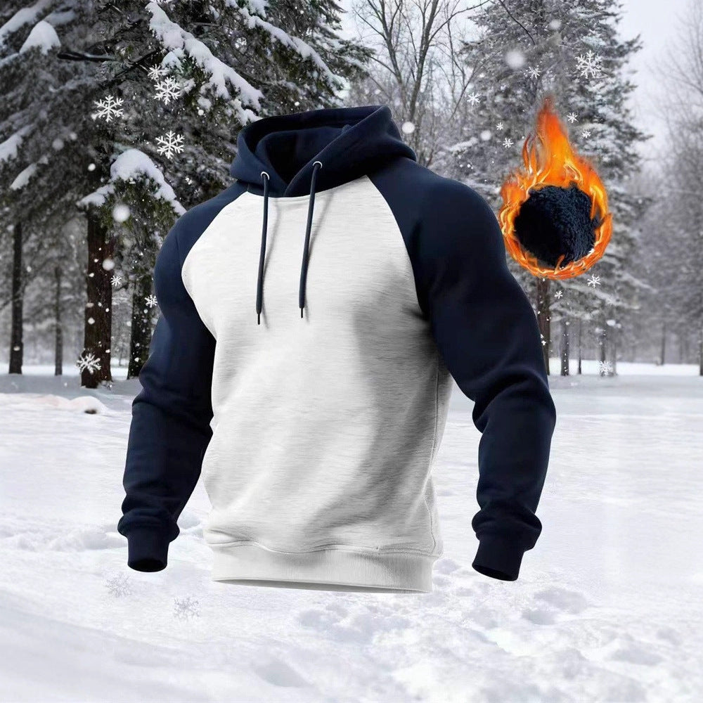 Herren Hoodie Sportlich Modern Grau - BerlinGlamour