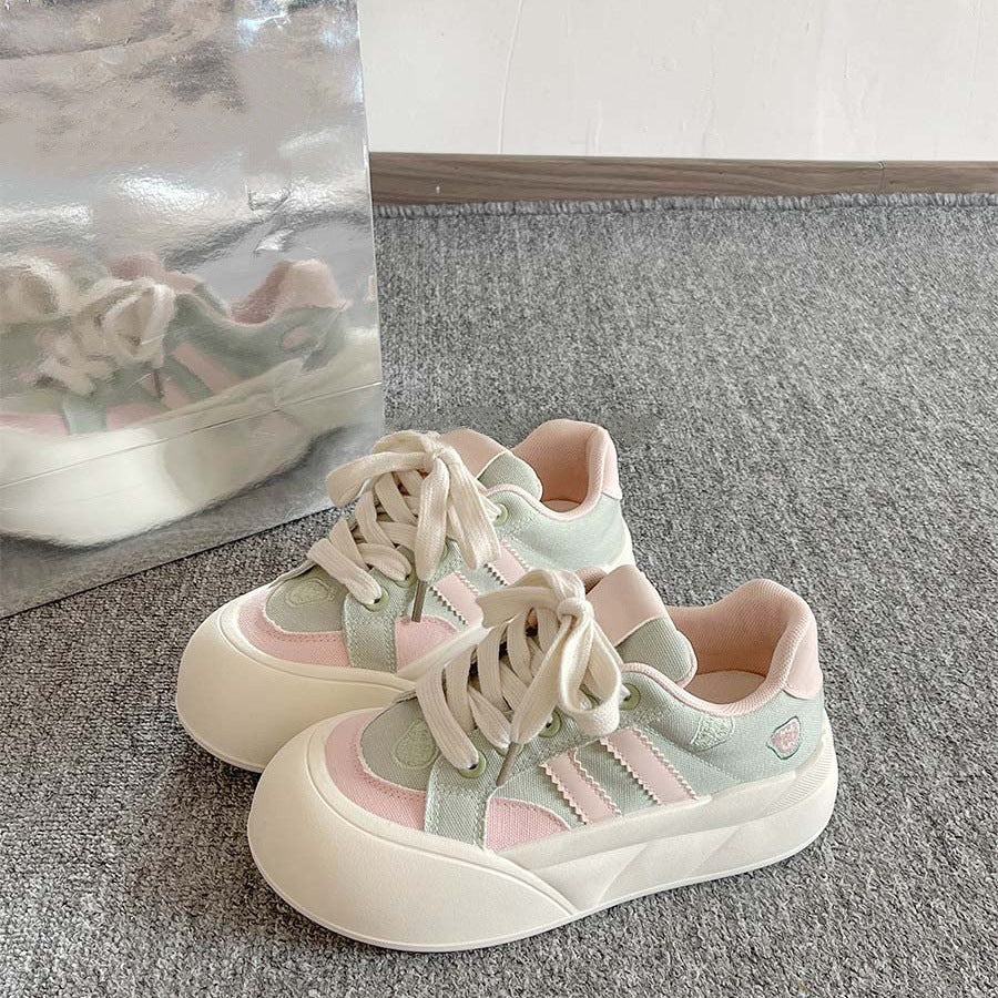 Damen Sneaker Sportlich atmungsaktiv mit hohem Profil