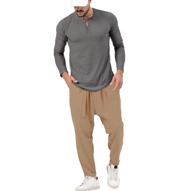 Herren Jogginghose Bequem mit modischem Langarm-Shirt