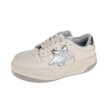 Damen Sneaker Sternen-Design Comfort Sohle