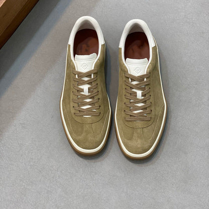 Damen Sneaker Weiches Wildleder Schnürsystem Modern